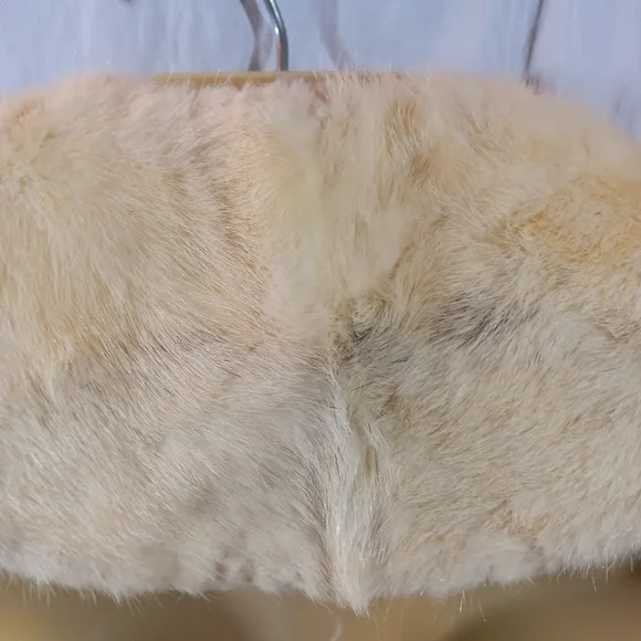 Marshall Field & Co Vintage Womens Cream Kobi Mink Collar Pin On Attachable - Picture 8 of 16